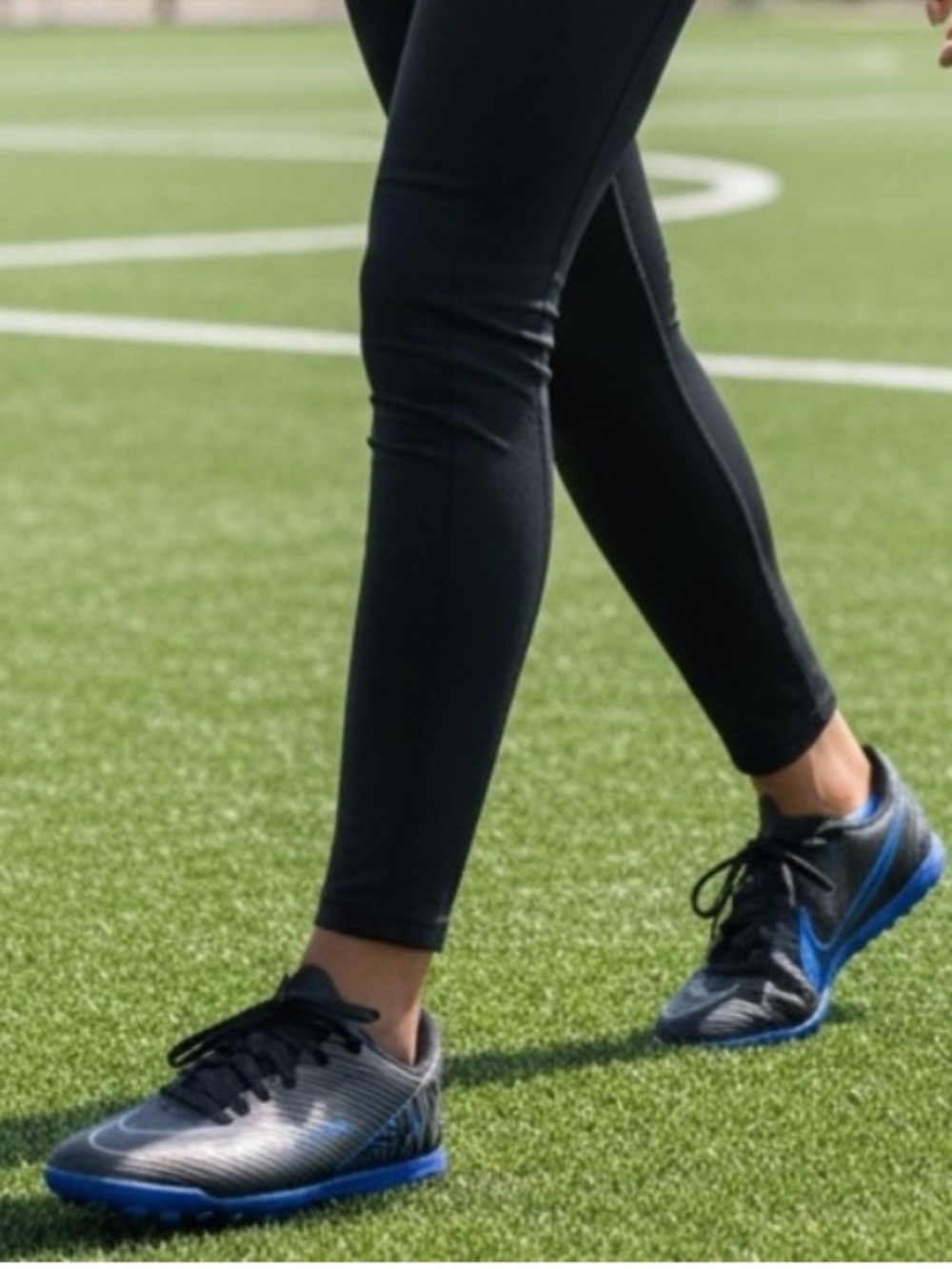 Nike Mercurial Women’s Black and Blue Turf Soccer Shoes